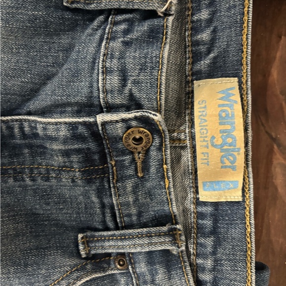 Wrangler Men's Straight Blue Jeans - Picture 6 of 7